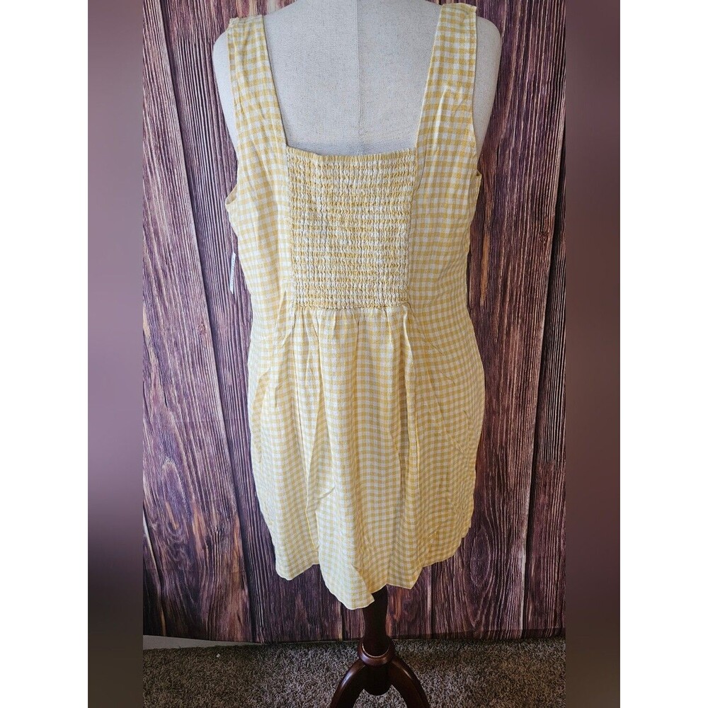 NWT Old Navy Linen Blend Gingham Mini Dress Plus Size 2X - Picture 4 of 10